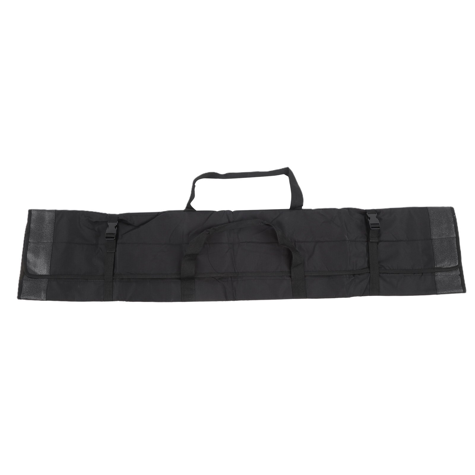 Orvunela 4.3ft Portable Fishing Rod Organizer Foldable Fishing Pole Storage Bag Carry Case in Black for Outdoor Angling Travel and Gear Protection