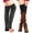 Dark Gray+Black, variant on 2 Pairs Winter Leg Warmers Thigh High Socks Over Knee Footless Socks Knitted Long Boot Cuffs Topper Socks for Women (27.5 inches)
