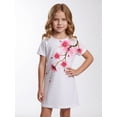 thumbnail image 2 of Girls Easy-Wearing Dress Relaxed-Fit Short Sleeve Casual Elegant Dress Daily Style for Little Girls Age 5-10 Holiday Style, 2 of 6