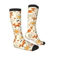 thumbnail image 3 of Balery Flower Fox Fun Novelty Socks Men'S Women'S Crew Socks Funny Crazy Novelty Socks Quirky And Cool Socks, 3 of 9