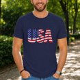 thumbnail image 3 of Jollimate Vintage USA Flag T-Shirt, Distressed American Flag Graphic Tee, Patriotic Shirt for Men, 3 of 6