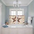 thumbnail image 3 of Texas Star Western Kitchen Curtains Small Short 39 Inch Length, Stars Country Retro Grommet Top Bedroom Living Room Curtains, Light Filtering Cafe Curtain Drapes 2 Panels Set 55''x39'', 3 of 9