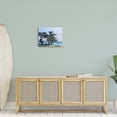 thumbnail image 2 of Stupell Coastal Sandy Trees Ocean Waves Landscape Painting Gallery Wrapped Canvas Print Wall Art, 2 of 5