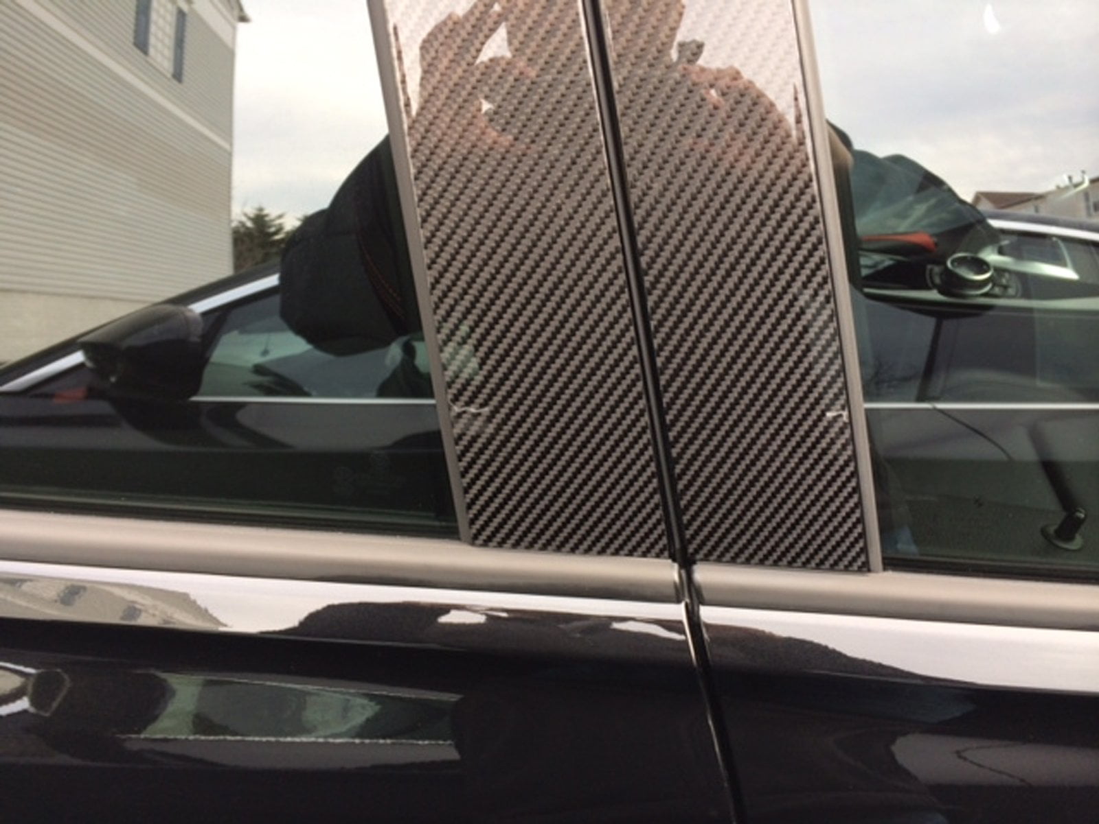 Details about   CARBON FIBER Di-Noc Pillar Posts for Toyota Rav4 01-05 8pc Set Door Trim Cover 