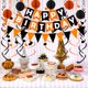 thumbnail image 3 of Cartel de feliz cumpleaños FECEDY, negro y naranja, decoración de fiesta, 3 of 6