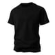 thumbnail image 1 of Playera Elvqul para Hombre Manga Corta de Color Sólido Negro Casual Cuello Redondo, 1 of 4