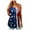 Blue, variant on Yievot 4Th Of July Woman Oversized Tank Tops Fashion Sleeveless Round Neck Leisure 2024 Summer Tops Flowy Womens Camisole Shirts Clothes On Clearance Red XXXXL