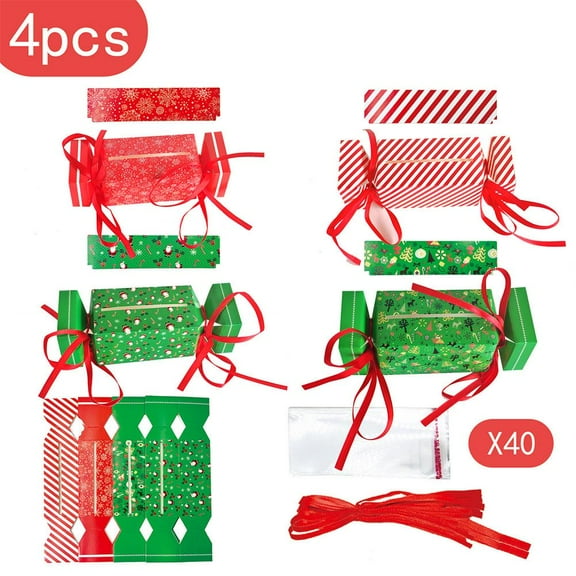 4PCS Christmas Money Box for Cash Gift Pull,Christmas Surprise Money Pull Pouch,Surprise C-hristmas M-oney Gift Boxes for Kids/Adult Presents with 40 Bags,M-oney -ull Candy Box for Party