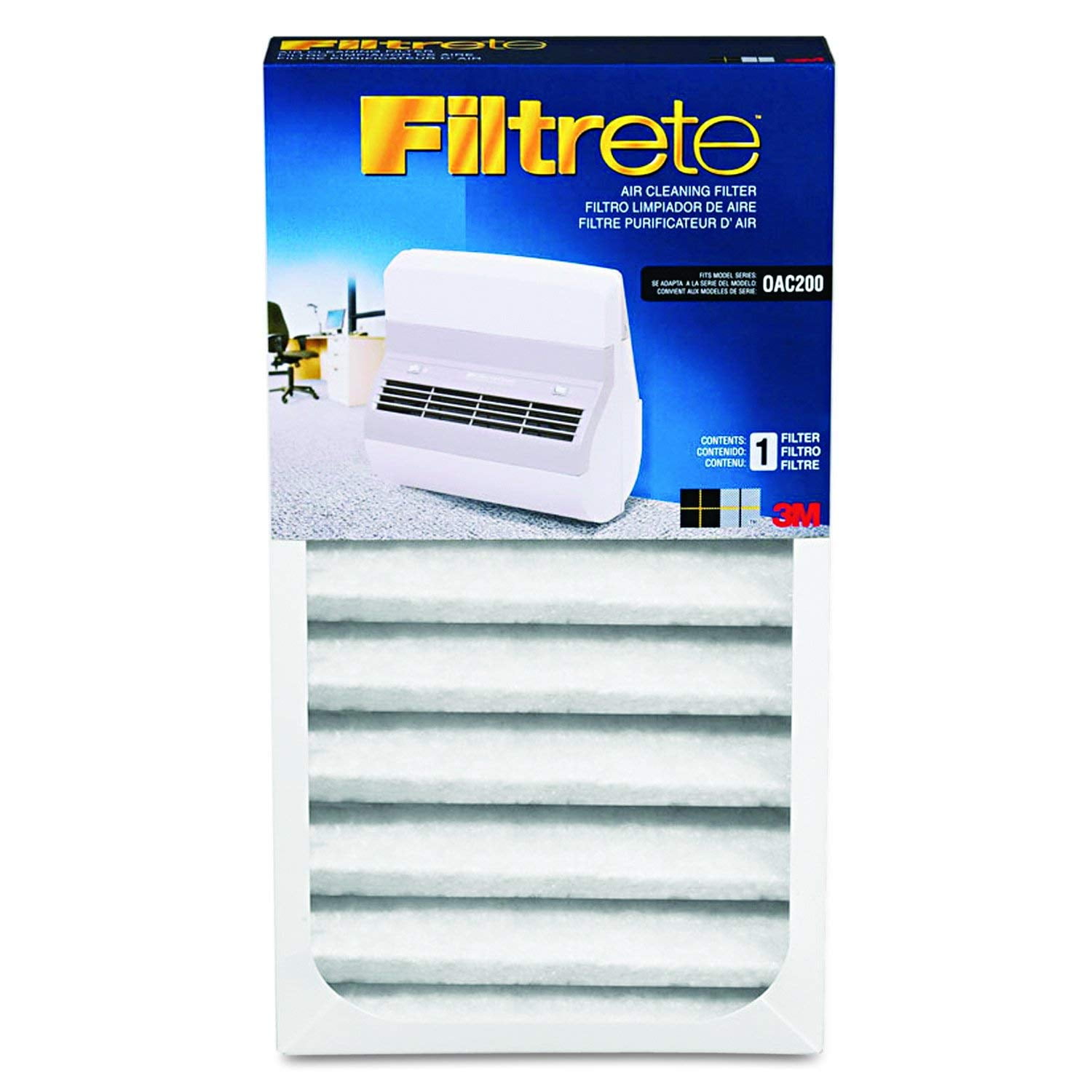 Replacement Filter, For OAC200, Electrostatic filter media with built