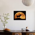 thumbnail image 4 of Wolf Howling at Full Moon, Side View in Silhouette, Animals Unframed Photographic Print Wall Art Sold by Art.Com, 4 of 4