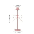 thumbnail image 3 of hulanddfd Gold Bow Taper Candle Holders, 11.2" Iron Candle Stand Candlelight Dinner Table Decoration for Christmas and Val-entine's Day, 3 of 6
