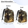 thumbnail image 2 of Fotbe Dinosaur Bald Eagle Mochila de Lona con Estampado, Mochila Duradera, Mochila Versátil de Alta Calidad, Mochila Compacta Vintage-Medium, 2 of 5