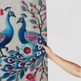 thumbnail image 3 of JRXY Beautiful Peacock Shower Curtain Multiple Sizes White, 3 of 6