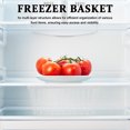 thumbnail image 4 of LIFKOME Freezer Organizer Baskets Carbon Steel Storage Organization Refrigerator Kitchen Storage 1Pcs, 4 of 8