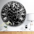 thumbnail image 2 of Designart Oversized Black Analog Round Modern Wall Clocks, CLM25061-C23, 2 of 3