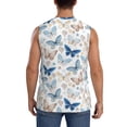 thumbnail image 4 of Goofa Butterfly Printed Men's Sleeveless T-Shirt - Athletic Gym Workout Tank Top for Men - Moisture-Wicking, UPF 30+ Quick-Dry Muscle Tee-X-Large, 4 of 8
