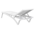 thumbnail image 3 of Compamia Pacific Chaise Lounge with White Sling in White, 3 of 15