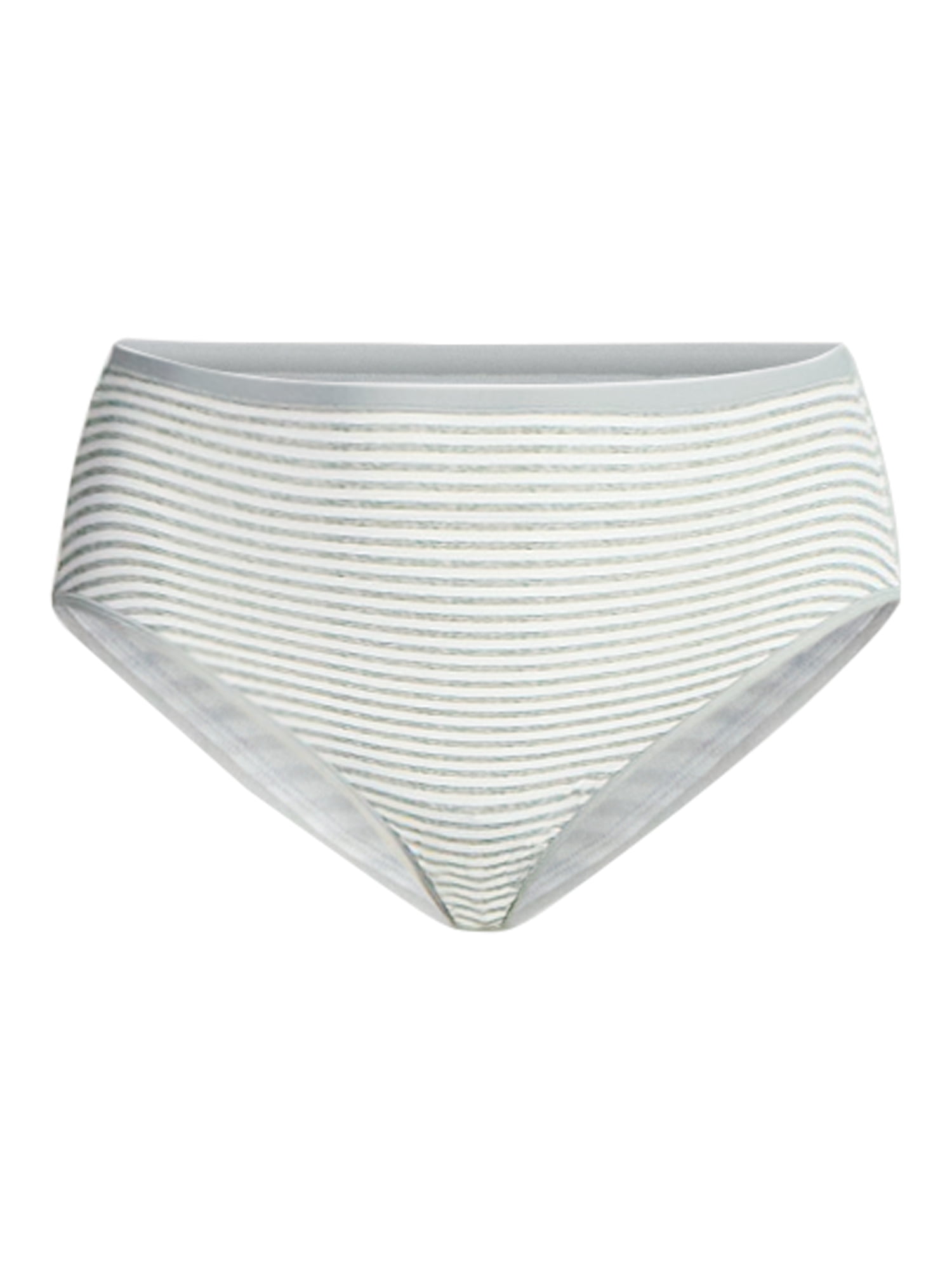 Joyspun Women's Plus Cotton-Blend Hi-Cut Panties, 3-Pack, Sizes 1X-5X