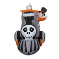 thumbnail image 4 of Skeleton Train with Ghost Halloween Inflatable by Gemmy 6' Long, 4 of 5