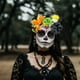 thumbnail image 4 of Accesorios para el Cabello de Halloween la Banda Wansheng Está Hecha de Tela de Poliéster Y Se Utiliza para la Decoración de Vacaciones, Accesorios para el Cabello Floral, Cráneos Femeninos, Manos Fan, 4 of 6