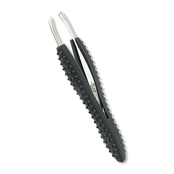 Equate Stainless Steel Easy-Grip Slant-Tip Tweezers, 1 Count