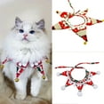 thumbnail image 2 of Pet Christmas Collar Snowflake Bell Collar Star Shape Neck Ornaments Pet Costume Bandana Scarf for Puppy Kitty Dog Cat, 2 of 8