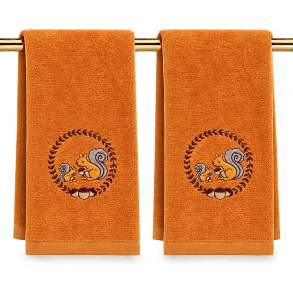 Serafina Home Squirrel Fingertip Towels 2 Count