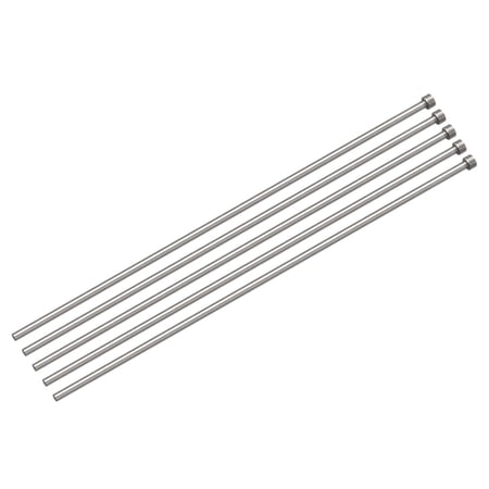 QUARKZMAN Pin Eiettori Dritti, Dia 1,5mm(0,06) 65Mn Punzone Punta Rotonda in Acciaio Lungo 100mm(4) per Manutenzione Meccanica 20pz