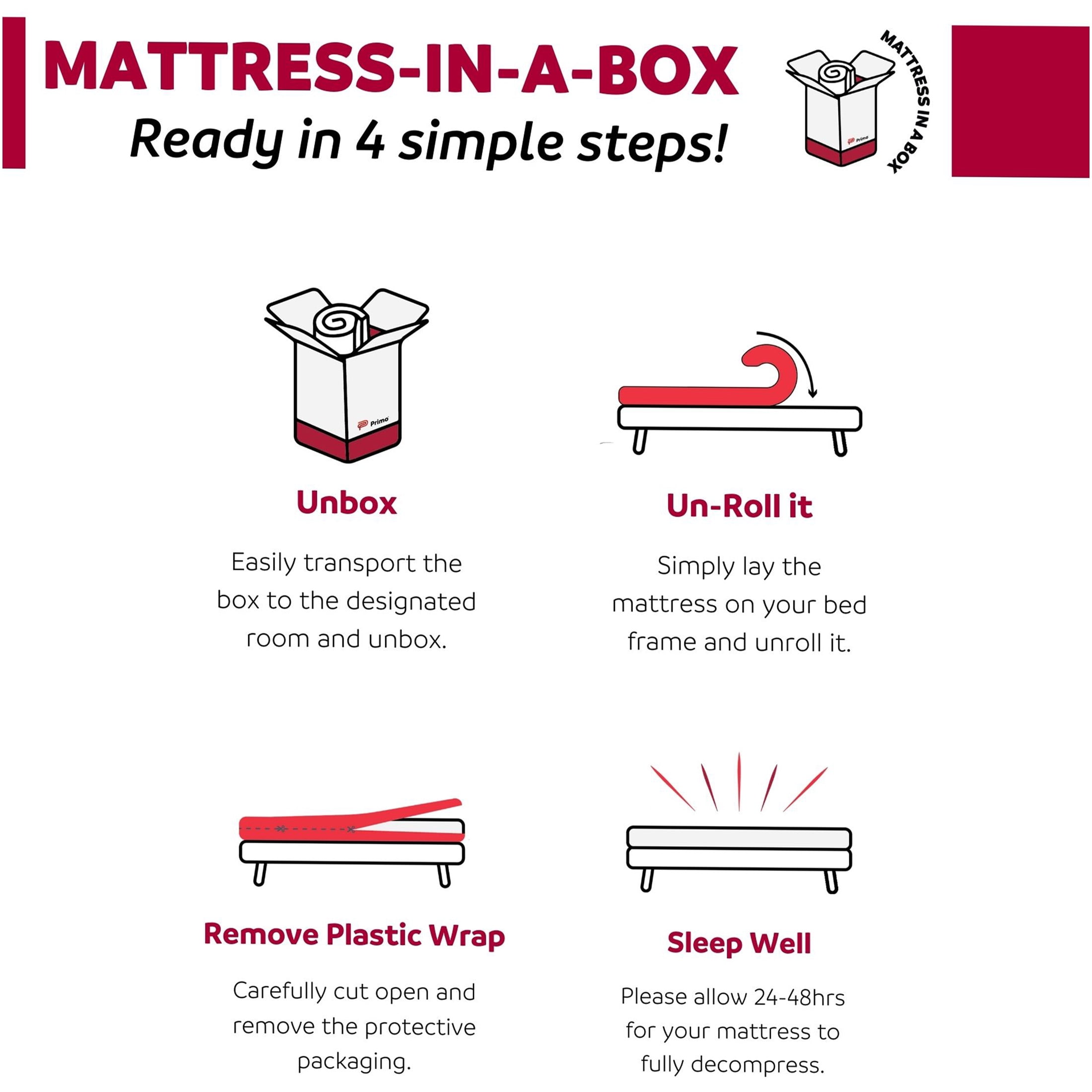 JERFIT 6 Inch Full Size Gel Memory Foam Mattress, Medium Firm Support Cool Sleep, Bed in a Box, Pressure Relief, CertiPUR-US Certified, Pink