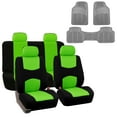 thumbnail image 1 of FH Group Car Seat Covers Full Set Cloth - Universal Fit Automotive Seat Covers, Solid Back Seat Cover, Washable Car Seat Cover for SUV, Sedan and Van with Floor Mat, 1 of 10