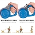 thumbnail image 4 of Correa retráctil para perros de 6.8 pies con LED TPU Cinta de nylon Manija antideslizante Cerra MABOTO Correa retráctil, 4 of 7