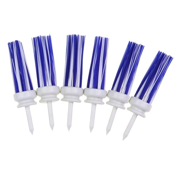 Naiovety 6 piezas de tees de Golf multicolor, telémetro profesional de moda para golf, accesorios para telémetro deportivo, clavo de plantación de lana Golf 83 mm weiß blau Naiovety OD003037-03