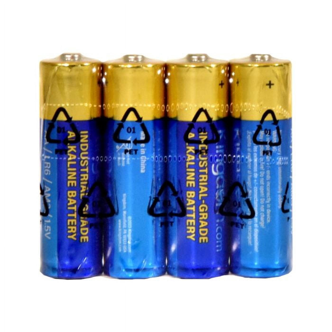 Kingdom AA Batteries, Pack of 40, Industrial Grade Alkaline Batteries