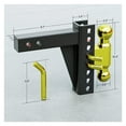 thumbnail image 4 of 10000Lbs 7.5"Drop Adjustable Ball Mount Trailer Hitch Tow 2-5/16" Rise Channel-Style RV Parts Camper Caravan Accessorie ,Dependable Strength, 4 of 5