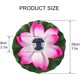 thumbnail image 2 of Luz de estanque con energía solar, luz de flor de loto flotante que cambia de color para decoración de estanque, rosa, 28 cm, 2 of 3