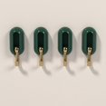 thumbnail image 3 of Flexible Use Waterproof Wall Hooks Pack of 4 with No Drill Installation Green, 3 of 9