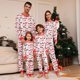 thumbnail image 1 of Ropa de Navidad a juego para la familia, pijamas de Navidad, moda de Año Nuevo, estampado de Papá Noel verde, conjunto para niños y adultos, pijama mameluco para bebé 2024, 1 of 4