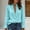 Green #018, variant on Boho Tops for Women Ruffle V Neck Long Sleeve Button Down Tshirts Casual Puff Sleeve Blouses Fashion Fall shirts Green XL