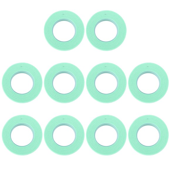 10 rollos de cinta de extensión de pestañas cinta adhesiva de tela herramienta extensora de injerto de pestañas