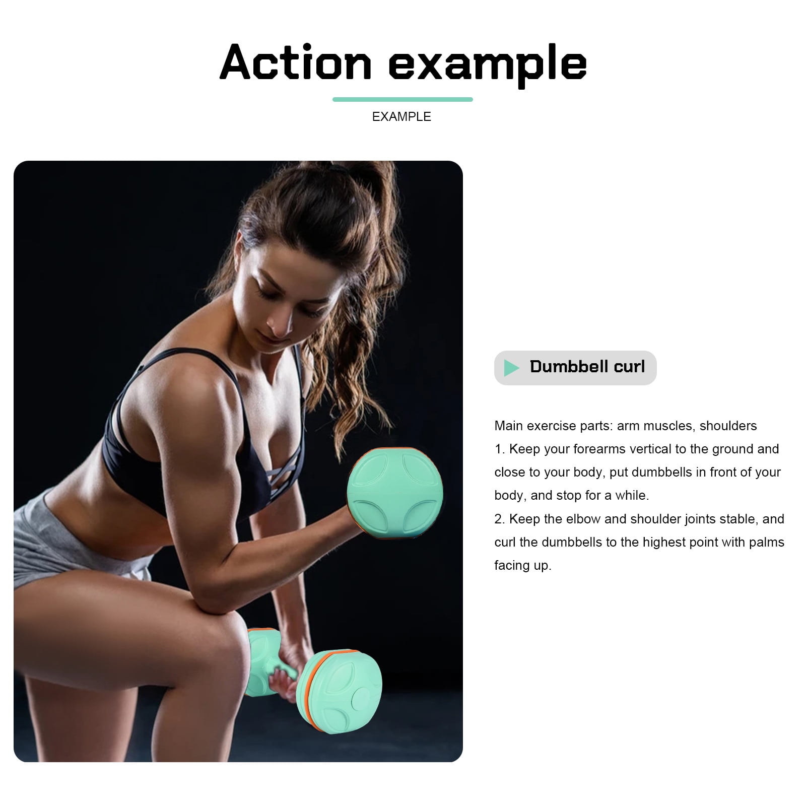 Guzom Exercise & Fitness- A Pair Dumbbell Barbell Neoprene Coated Weights 2 KG Blue
