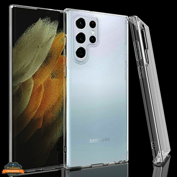 Xpression Cover for Samsung Galaxy S23 Ultra Slim Thin Transparent Silicone Soft Skin Flexible TPU Gel Rubber Candy Gummy Protective Hybrid Phone Case - Clear