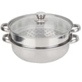thumbnail image 1 of 27cm/11in Stainless Steel Cookware Set, 2-Layer Steamer, Double Boiler Steamer, Soup Pot, 1 of 4