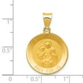 thumbnail image 2 of 14K Yellow Gold Polished and Satin St. Anne Medal Pendant, 2 of 2
