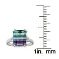 thumbnail image 3 of Sterling Silver 5.17ct Octagon Fluorite Solitaire Ring, 3 of 3