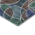 thumbnail image 3 of Addison Rugs Mayfield Premium Machine Washable Transitional Geometric Blue Round Rug, 8' x 8', 3 of 6