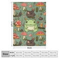 thumbnail image 4 of ARISTURING Cute Frog Blanket Gifts for Frog Lovers Soft Frog Mushroom Throw Blanket for Couch Sofa Bed Cozy Plush Fuzzy Cute Frog Blankets Adults Kids Teens Frog Gifts, 4 of 6