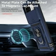 thumbnail image 4 of JTCASES for Google Pixel 7 Case, Heavy Duty Protection Magnetic Car Mount Rotating Stand [Slide Camera Window] Rugged Shockproof Anti-fall Shell for Google Pixel 7, Blue, 4 of 8