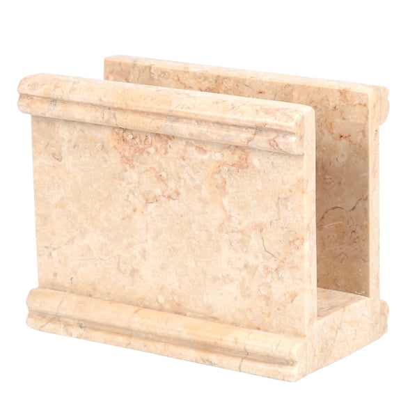 Premium Marble Napkin Holder, Heavy Handcrafted Natural Stone for Kitchen, Dining & Coffee Station, by Creative Home