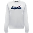 thumbnail image 2 of Women's Levelwear White Washington Capitals Yvette Big Script Tri-Blend Sweatshirt, 2 of 3