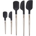 thumbnail image 1 of All Clad ZMLEVE cone Tools 5-Piece Ultimate Set For Cooking, Baking And Serving, Stainless Steel and Black, 1 of 7